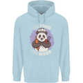 Good Food Good Mood Funny Panda Chef BBQ Mens 80% Cotton Hoodie Light Blue