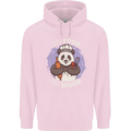 Good Food Good Mood Funny Panda Chef BBQ Mens 80% Cotton Hoodie Light Pink