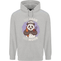 Good Food Good Mood Funny Panda Chef BBQ Mens 80% Cotton Hoodie Sports Grey