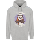 Good Food Good Mood Funny Panda Chef BBQ Mens 80% Cotton Hoodie Sports Grey