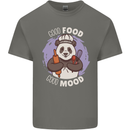 Good Food Good Mood Funny Panda Chef BBQ Mens Cotton T-Shirt Tee Top Charcoal