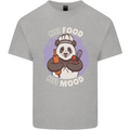 Good Food Good Mood Funny Panda Chef BBQ Mens Cotton T-Shirt Tee Top Sports Grey