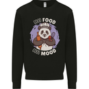 Good Food Good Mood Funny Panda Chef BBQ Mens Sweatshirt Jumper Black