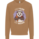 Good Food Good Mood Funny Panda Chef BBQ Mens Sweatshirt Jumper Caramel Latte