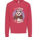 Good Food Good Mood Funny Panda Chef BBQ Mens Sweatshirt Jumper Heliconia