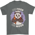 Good Food Good Mood Funny Panda Chef BBQ Mens T-Shirt 100% Cotton Charcoal