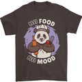Good Food Good Mood Funny Panda Chef BBQ Mens T-Shirt 100% Cotton Dark Chocolate