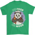 Good Food Good Mood Funny Panda Chef BBQ Mens T-Shirt 100% Cotton Irish Green