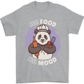 Good Food Good Mood Funny Panda Chef BBQ Mens T-Shirt 100% Cotton Sports Grey