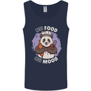 Good Food Good Mood Funny Panda Chef BBQ Mens Vest Tank Top Navy Blue