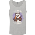 Good Food Good Mood Funny Panda Chef BBQ Mens Vest Tank Top Sports Grey