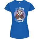 Good Food Good Mood Funny Panda Chef BBQ Womens Petite Cut T-Shirt Royal Blue