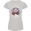 Good Food Good Mood Funny Panda Chef BBQ Womens Petite Cut T-Shirt Sports Grey