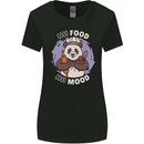 Good Food Good Mood Funny Panda Chef BBQ Womens Wider Cut T-Shirt Black