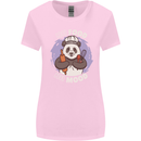 Good Food Good Mood Funny Panda Chef BBQ Womens Wider Cut T-Shirt Light Pink