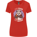 Good Food Good Mood Funny Panda Chef BBQ Womens Wider Cut T-Shirt Red