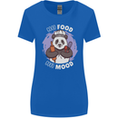 Good Food Good Mood Funny Panda Chef BBQ Womens Wider Cut T-Shirt Royal Blue