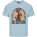 Good Taste Country Music Guitar Mens Cotton T-Shirt Tee Top Light Blue