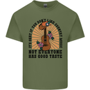 Good Taste Country Music Guitar Mens Cotton T-Shirt Tee Top Military Green