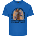 Good Taste Country Music Guitar Mens Cotton T-Shirt Tee Top Royal Blue
