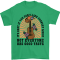 Good Taste Country Music Guitar Mens T-Shirt 100% Cotton Irish Green