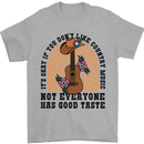 Good Taste Country Music Guitar Mens T-Shirt 100% Cotton Sports Grey