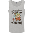 Good With Ketchup Dragon RPG Role Play Games Mens Vest Tank Top Sports Grey