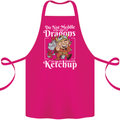 Good With Ketchup Dragon Role Play Games RPG Cotton Apron 100% Organic Pink