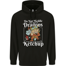 Good With Ketchup Dragon Role Play Games RPG Mens 80% Cotton Hoodie Black