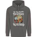 Good With Ketchup Dragon Role Play Games RPG Mens 80% Cotton Hoodie Charcoal