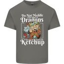 Good With Ketchup Dragon Role Play Games RPG Mens Cotton T-Shirt Tee Top Charcoal
