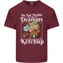 Good With Ketchup Dragon Role Play Games RPG Mens Cotton T-Shirt Tee Top Maroon