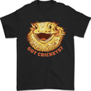 Got Crickets Bearded Dragon Mens T-Shirt 100% Cotton Black