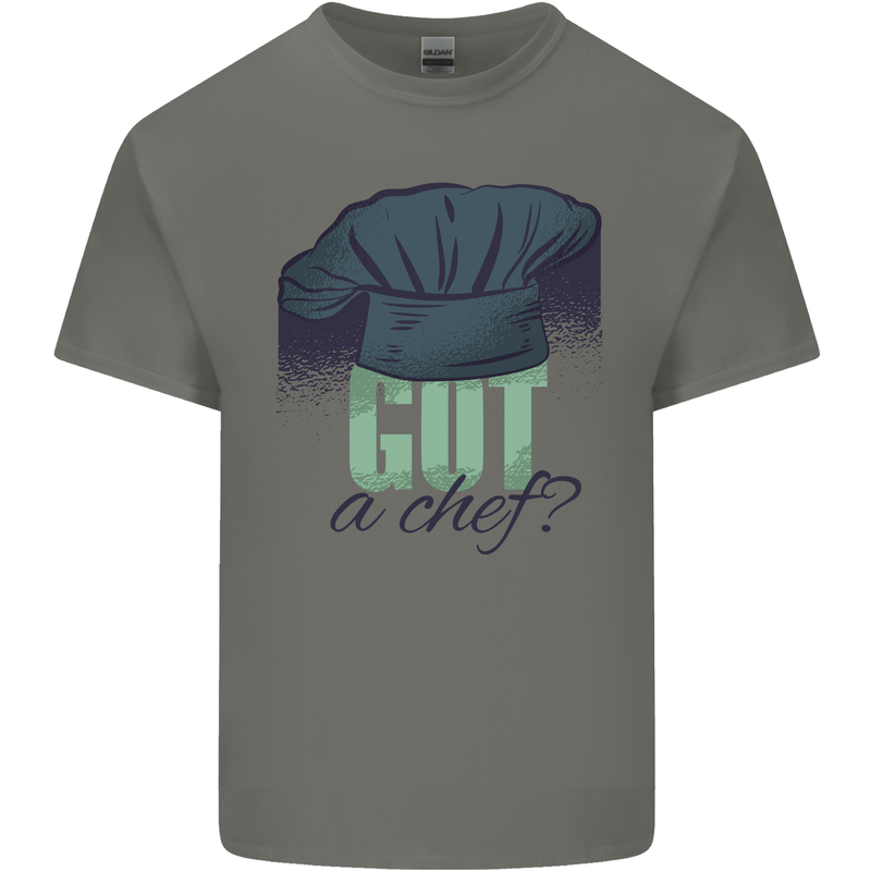 Got a Chef Funny Cooking Food BBQ Grill Mens Cotton T-Shirt Tee Top Charcoal