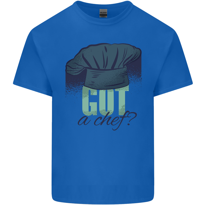 Got a Chef Funny Cooking Food BBQ Grill Mens Cotton T-Shirt Tee Top Royal Blue