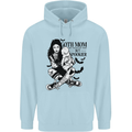 Goth Mum Like a Regular but Spookier Gothic Childrens Kids Hoodie Light Blue