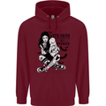 Goth Mum Like a Regular but Spookier Gothic Childrens Kids Hoodie Maroon