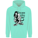 Goth Mum Like a Regular but Spookier Gothic Childrens Kids Hoodie Peppermint