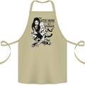 Goth Mum Like a Regular but Spookier Gothic Cotton Apron 100% Organic Khaki
