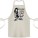 Goth Mum Like a Regular but Spookier Gothic Cotton Apron 100% Organic Natural