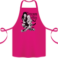 Goth Mum Like a Regular but Spookier Gothic Cotton Apron 100% Organic Pink