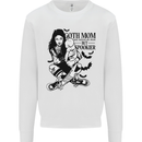 Goth Mum Like a Regular but Spookier Gothic Kids Sweatshirt Jumper White