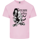 Goth Mum Like a Regular but Spookier Gothic Mens Cotton T-Shirt Tee Top Light Pink