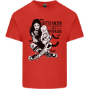 Goth Mum Like a Regular but Spookier Gothic Mens Cotton T-Shirt Tee Top Red