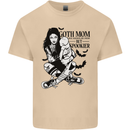 Goth Mum Like a Regular but Spookier Gothic Mens Cotton T-Shirt Tee Top Sand