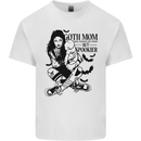 Goth Mum Like a Regular but Spookier Gothic Mens Cotton T-Shirt Tee Top White