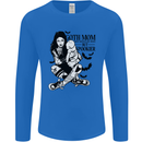 Goth Mum Like a Regular but Spookier Gothic Mens Long Sleeve T-Shirt Royal Blue