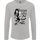 Goth Mum Like a Regular but Spookier Gothic Mens Long Sleeve T-Shirt Sports Grey