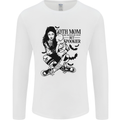 Goth Mum Like a Regular but Spookier Gothic Mens Long Sleeve T-Shirt White