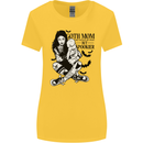Goth Mum Like a Regular but Spookier Gothic Womens Wider Cut T-Shirt Yellow
